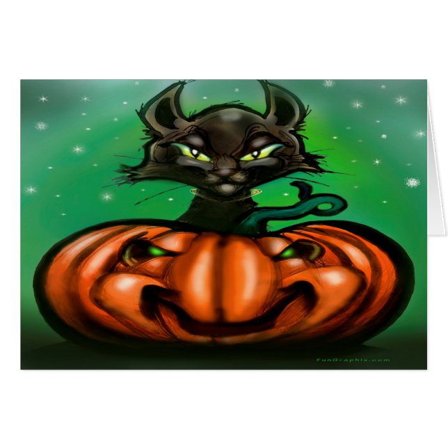 Schwarze Katze (Vorderseite (Horizontal))