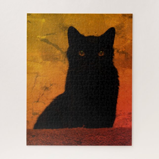 Schwarze Katze (Vertikal)