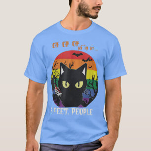 Schwarze Katze 6 Meter Menschen zu Halloween 232 K T-Shirt