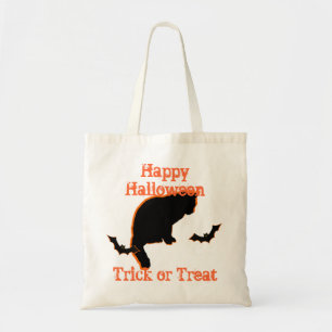 Schwarze Katze, anpassbar Tragetasche