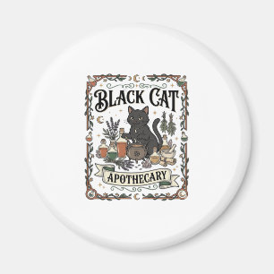 Schwarze Katze Apotheke Katze Witchy Mystic Apothe Magnet