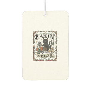 Schwarze Katze Apotheke Katze Witchy Mystische Apo Autolufterfrischer