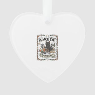 Schwarze Katze Apotheke Katze Witchy Mystische Apo Ornament