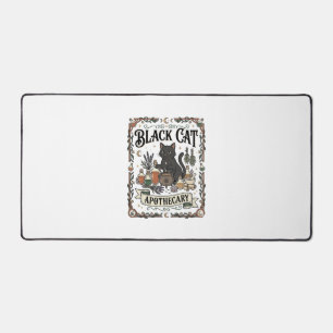 Schwarze Katze Apotheke Katze Witchy Mystische Apo Schreibtischunterlage