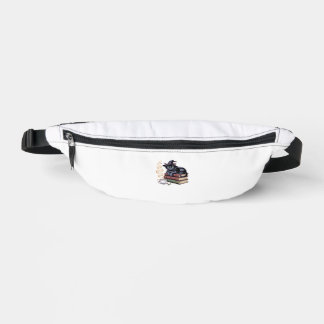 Schwarze Katze auf Zauberbuch-Klassik-T-Shirt Bauchtasche