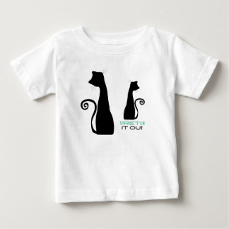 Schwarze Katze Baby T-shirt