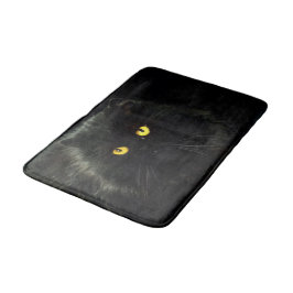 Schwarze Katze Badematte