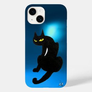 SCHWARZE KATZE blau Case-Mate iPhone 14 Hülle