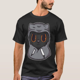 Schwarze Katze Bombay Outfit für Blackcat Katzen T-Shirt
