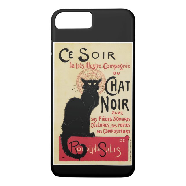 Schwarze Katze Case-Mate iPhone Hülle (Rückseite)