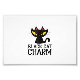 Schwarze Katze Charme Halloween Design Tank Top Fotodruck