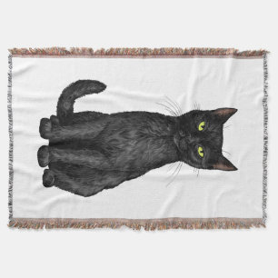 Schwarze Katze Decke