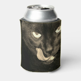 Schwarze Katze Dosenkühler