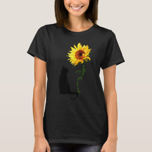 Schwarze Katze du mein Sonnenschein für Kätzchen T-Shirt