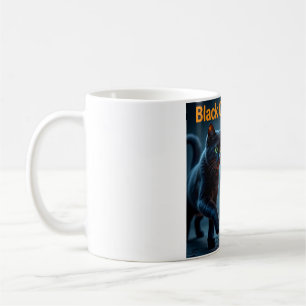 Schwarze-Katze-Energie-Halloween-Tasse 🎃 Kaffeetasse