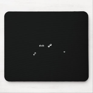 Schwarze Katze Ew Menschen Meowy Lustiger Katzenli Mousepad