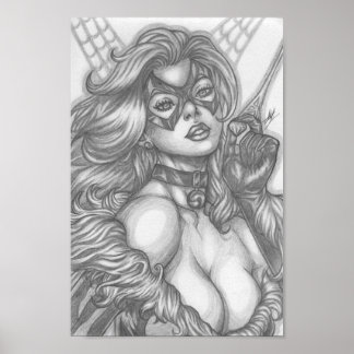 Schwarze Katze ~ Felicia Hardy Poster