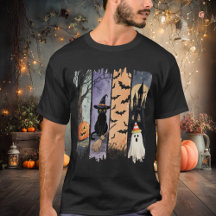 Schwarze Katze, Geist, Kürbis, Fledermäuse und Spu