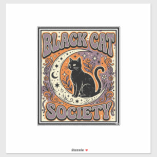 Schwarze Katze Gesellschaft Katze Schwarze Katze V Aufkleber
