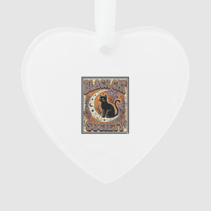 Schwarze Katze Gesellschaft Katze Schwarze Katze V Ornament