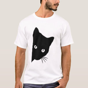 Schwarze Katze Gesichtspflege, Flüchtige Blick a T-Shirt