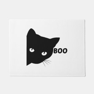 Schwarze Katze, Halloween-Geschenkkatzen Fußmatte