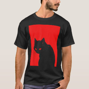 Schwarze Katze Halloween Gruselige Spuk Saison Kit T-Shirt