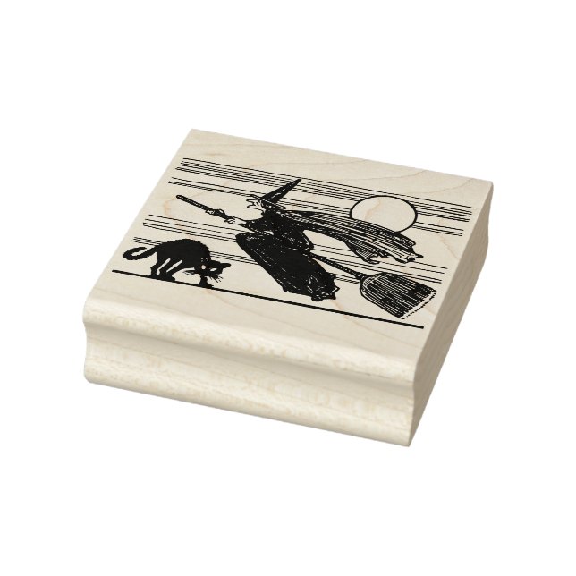 Schwarze Katze Halloween Gummistempel (Stempel)