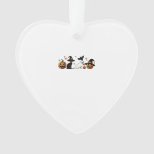 Schwarze Katze Halloween Kürbis Boo Geist Hexe Gru Ornament