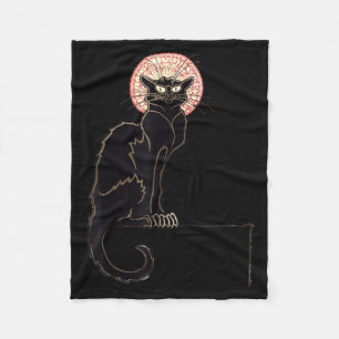 Schwarze Katze Halloween Lustige Katzenliebhaber G Fleecedecke