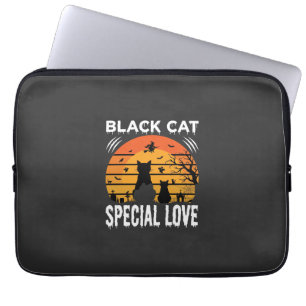 Schwarze Katze Halloween Spezielle Liebe Gothic De Laptopschutzhülle