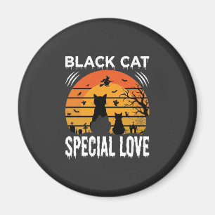 Schwarze Katze Halloween Spezielle Liebe Gothic De Magnet