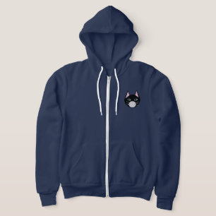 Schwarze Katze Hoodie
