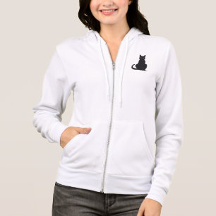 Schwarze Katze Hoodie