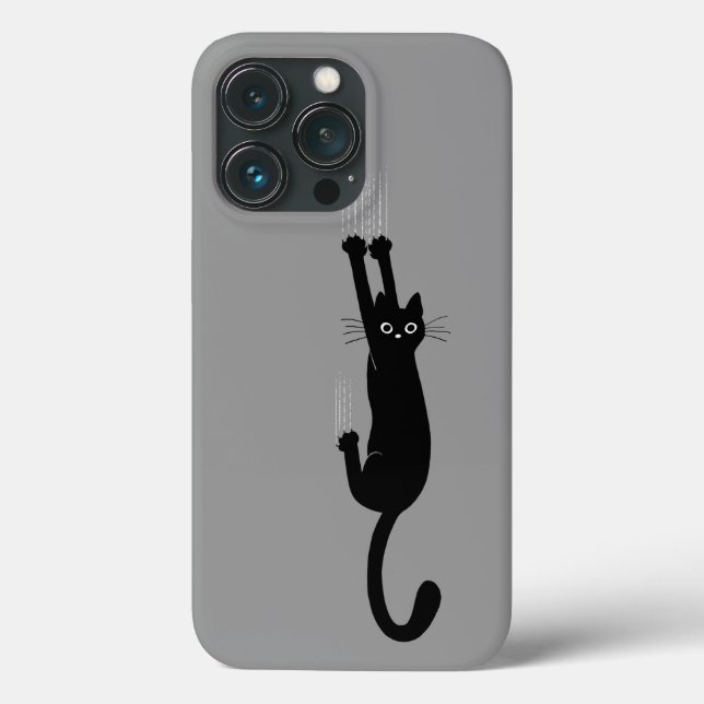 Schwarze Katze | Humore Kitty Cat Case-Mate iPhone Hülle (Rückseite)