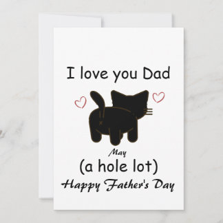 Schwarze Katze I Liebe, dass du ein Loch viel Einl Einladung