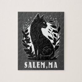 Schwarze Katze-Illustration | Salem