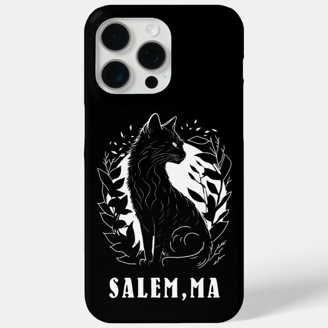 Schwarze Katze-Illustration | Salem Case-Mate iPhone Hülle (Rückseite)