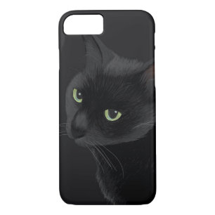 Schwarze Katze in der Dunkelheit Case-Mate iPhone Hülle