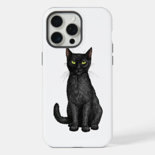 Schwarze Katze iPhone 15 Pro Max Hülle