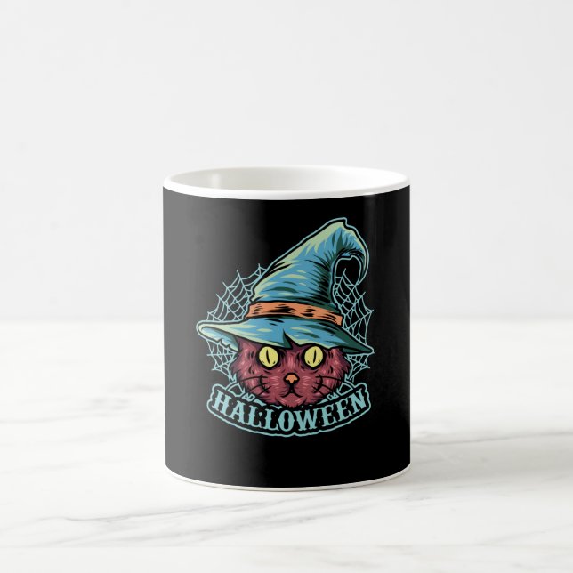 Schwarze Katze Kaffeetasse (Mittel)