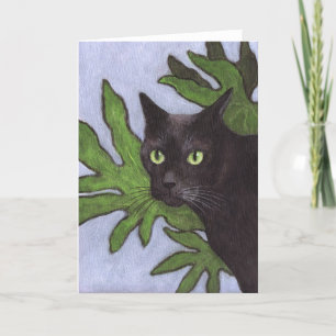 Schwarze Katze Karte