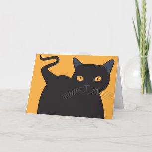 Schwarze Katze Karte