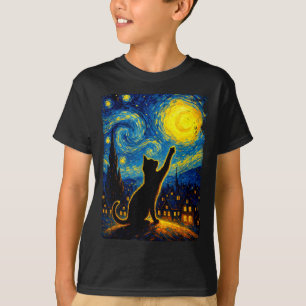 Schwarze Katze Katze Katze Mama Katze Papa T-Shirt