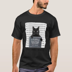 Schwarze Katze Katzenminze brachte mich dazu, süße T-Shirt