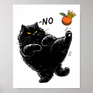 Schwarze Katze keine Könige in Amerika Wir Mensche Poster