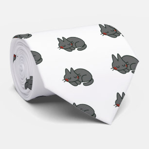 Schwarze Katze Krawatte