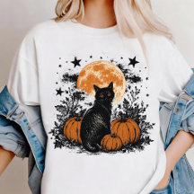 Schwarze Katze Kürbis Halloween