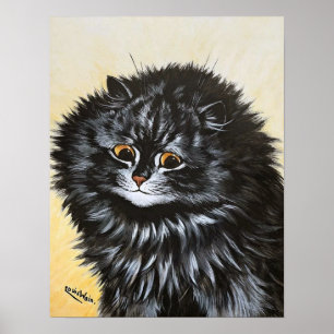 Schwarze Katze, Louis Wain Poster