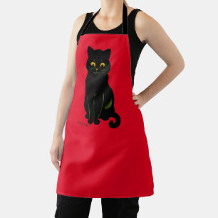 Schwarze Katze, Louis Wain Schürze